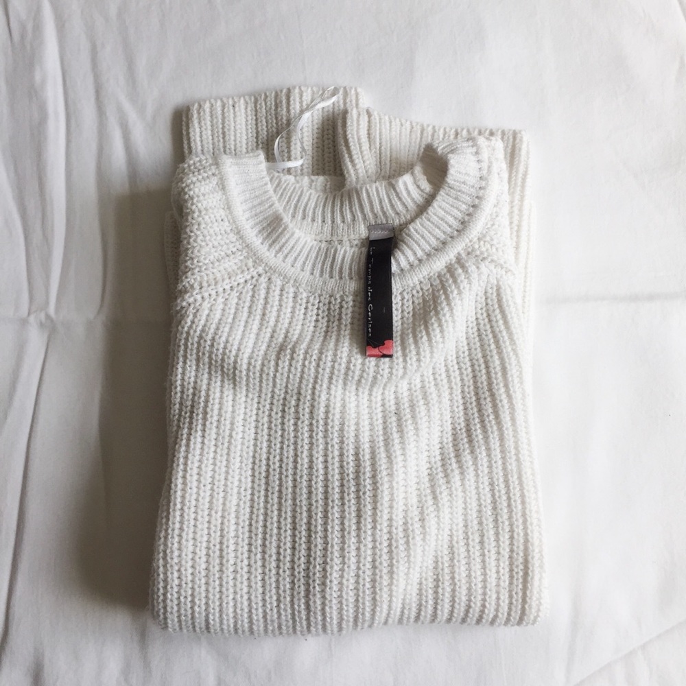 WHITE LE TEMPS DES CERISES KNIT SWEATER